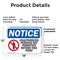Signmission Unauthorized Persons Not Permitted Beyond OSHA Notice Sign, Plastic, 18in W x 12in L, 2PK OS-2PACK-NS-P-1218-L-16777 - alternate 3